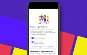Capture d'écran d'Action Populaire montrant le bouton "Ajouter un groupe co-organisateur" dans la gestion de l'événement